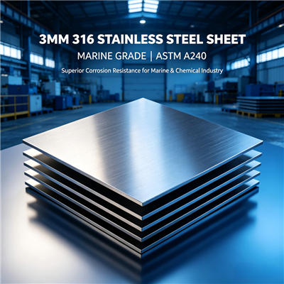 3mm 316 Taflen Dur Di-staen|Cyflenwr Plât Dur Di-staen Gradd Morol ASTM A240
